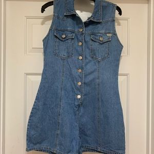 Revolt Now Vintage Jean Romper by Revolt